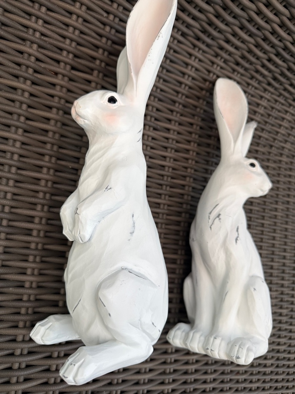White Decorative Rabbit Figurines - Set of 2 - NWT - Picture 10 of 16